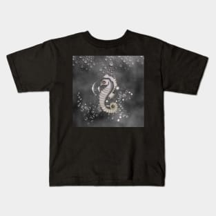 Sweet little seahorse and bubbles Kids T-Shirt